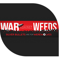 War against weeds podcast logo.